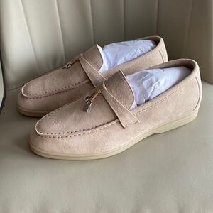 Loro Piana Light Beige Women's Loafers